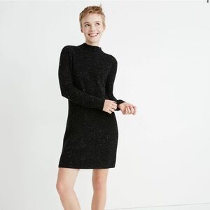 Madewell Donegal Northfield Mockneck Sweater Dress in Coziest Yarn